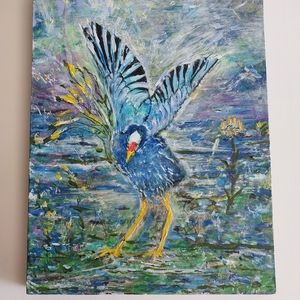 Blue Heron original painting